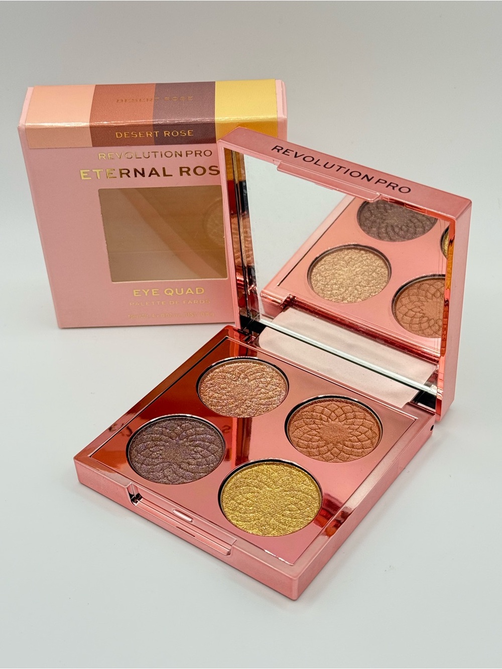 Revolution Pro Eternal Rose Desert Rose Eyeshadow Quad Palette New